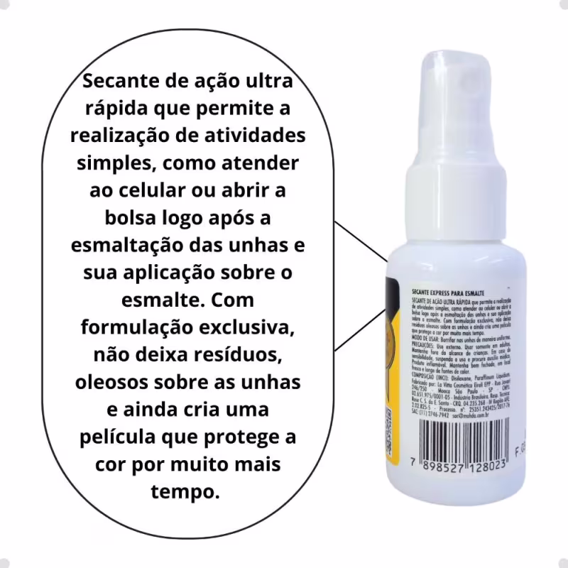 Secante Express Free Mohda Não Oleoso 30ml
