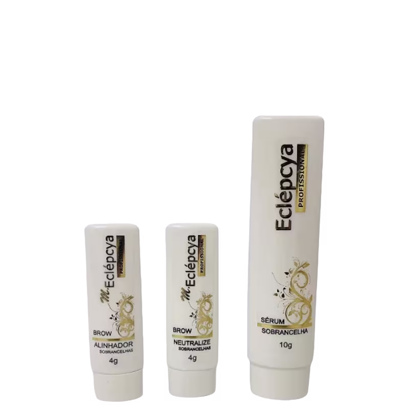 Kit Eclépcya Brow Lamination + Coloração Marrom Escuro (5 Produtos)