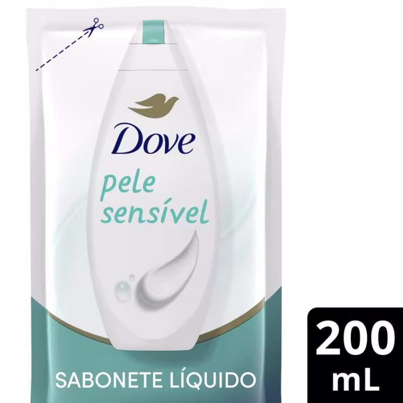 Sabonete Líquido Dove Pele Sensível 200ml