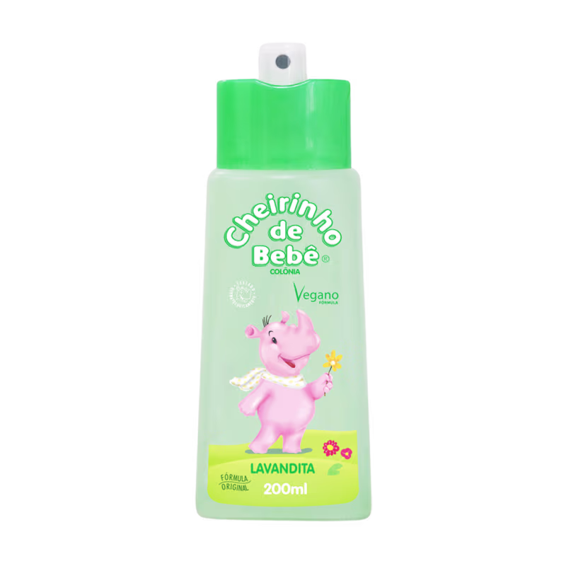 Colônia Infantil Cheirinho de Bebê Lavandita, 200ml.