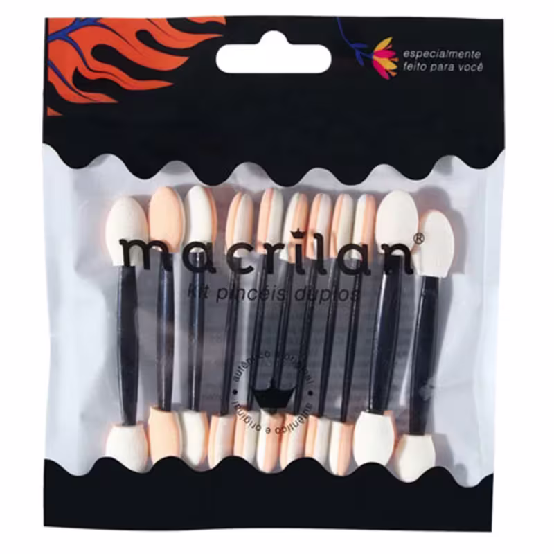 Kit Com 12 Aplicadores Para Sombra - Macrilan - KP2-14