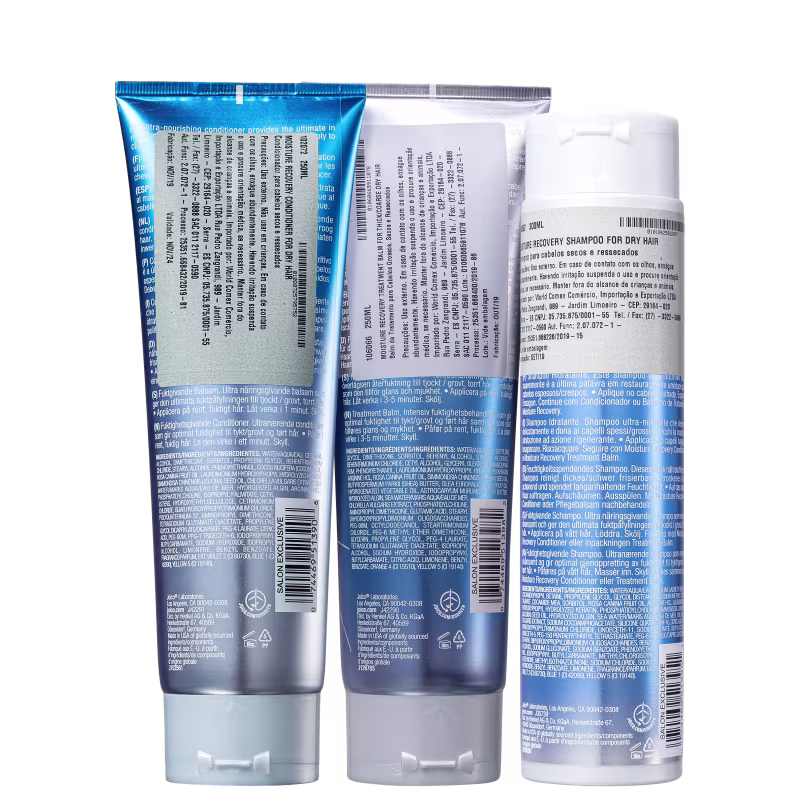 Kit Joico Moisture Recovery Trio - (Shampoo 300ml + Condicionador 250ml + Mask Balm 250ml)