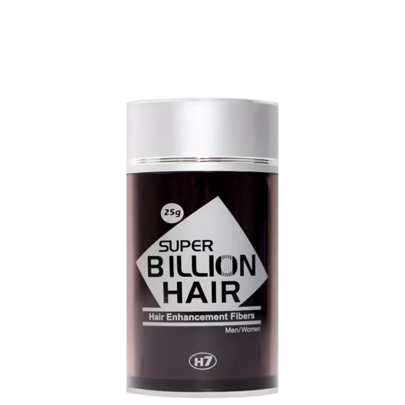 Super Billion Hair Fibras de Queratina em Pó Preto - Finalizador Capilar 25g
