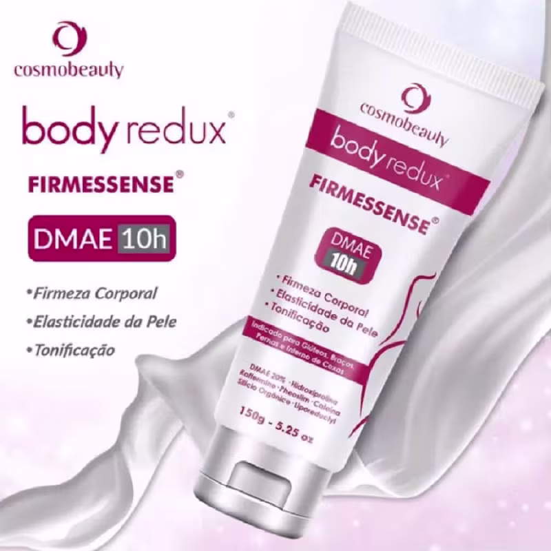 Body Redux Firmessense Dmae 20%10hs Cosmobeauty Tonifica, Dá  Firmeza e Elasticidade  a Pele 150g