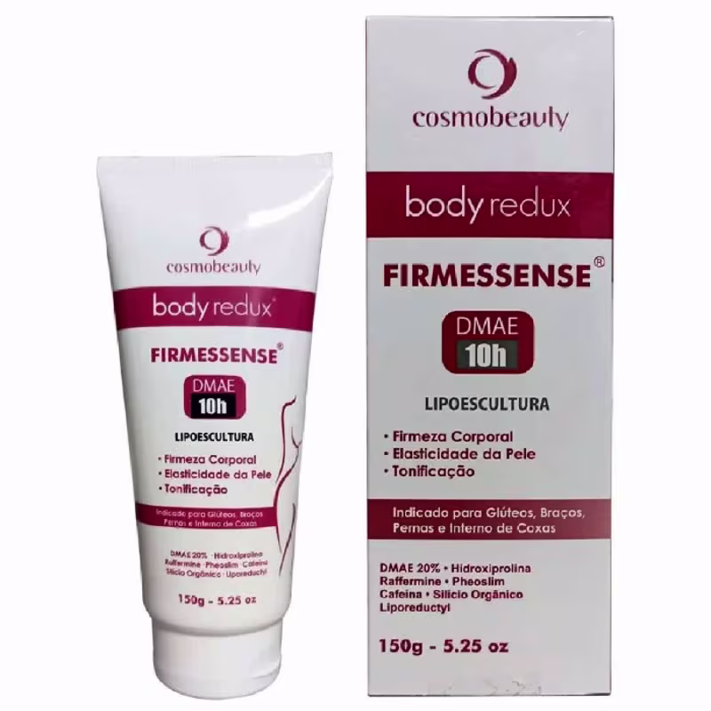 Body Redux Firmessense Dmae 20%10hs Cosmobeauty Tonifica, Dá  Firmeza e Elasticidade  a Pele 150g