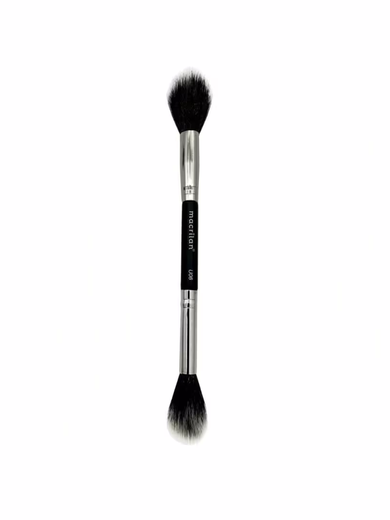 Pincel Duplo Para Contorno/Iluminador Profissional Ultra - Macrilan - U06
