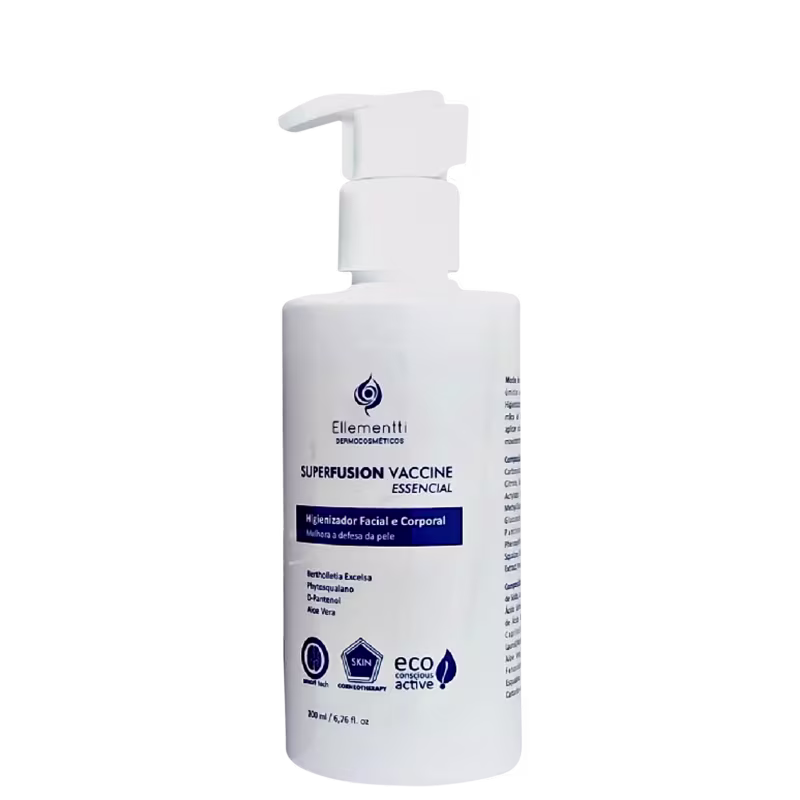 Ellementti Dermocosméticos Superfusion Vaccine - Sabonete Facial e Corporal 200ml