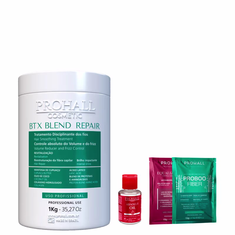 Prohall Cosmetic BTX Blend Repair 1kg com brindes e amostras
