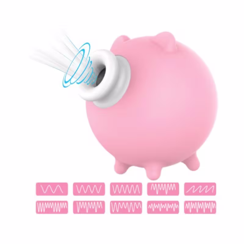 Vibrador Feminino de Sucção Piggy/Porquinho - 10 velocidades