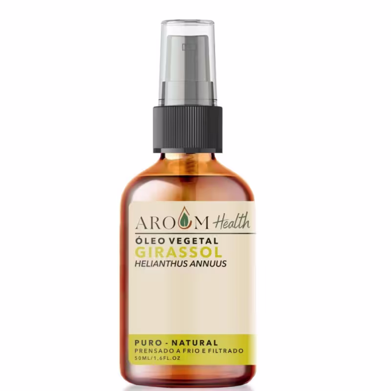 Óleo Vegetal Girassol, da marca Aroom Aromaterapia.