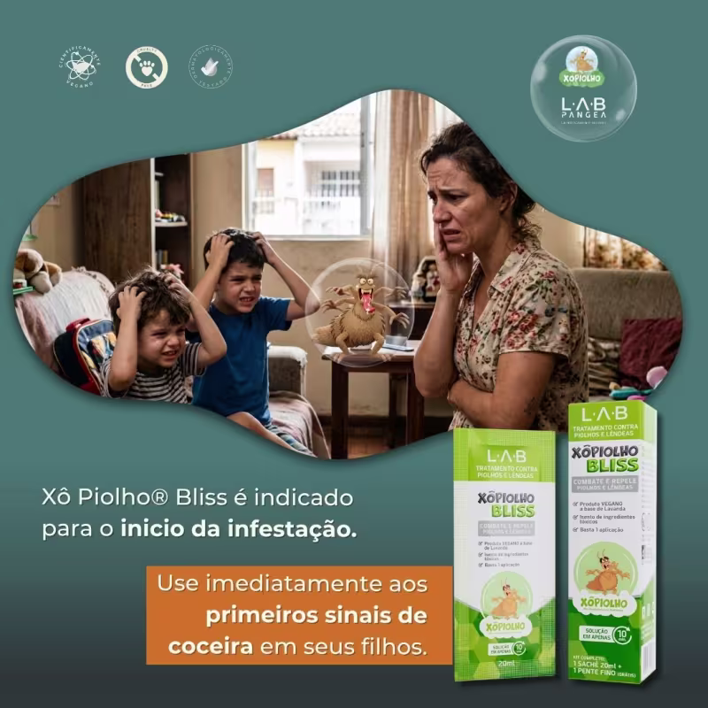 XO PIOLHO BLISS L ESCABICIDA 20ML+PENTE