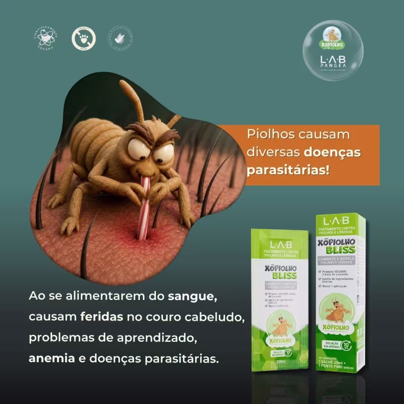 XO PIOLHO BLISS L ESCABICIDA 20ML+PENTE