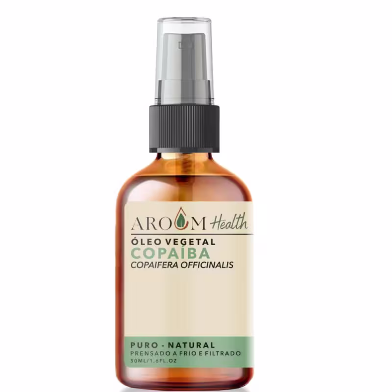 Óleo Vegetal  puro de Copaíba ( Bálsamo) puro - 50 ml Aroom Health