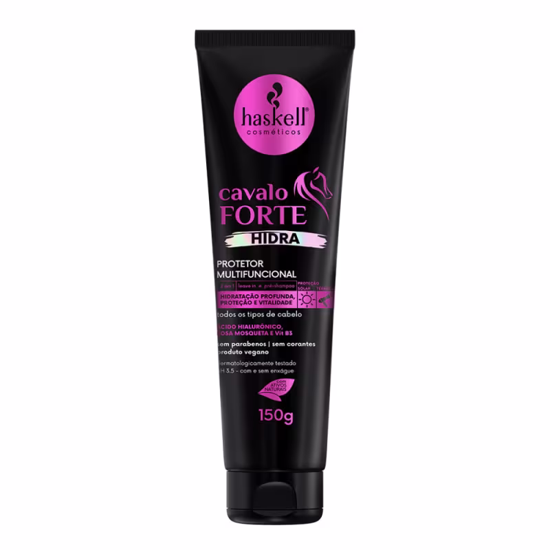 Kit Cavalo Forte Hidra Sh Cond Másc. Protetor + Fluído 300ml