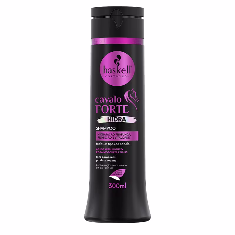 Kit Cavalo Forte Hidra Sh Cond Másc. Protetor + Fluído 300ml