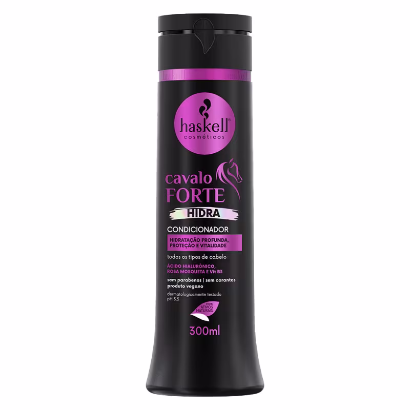 Kit Cavalo Forte Hidra Sh Cond Másc. Protetor + Fluído 300ml