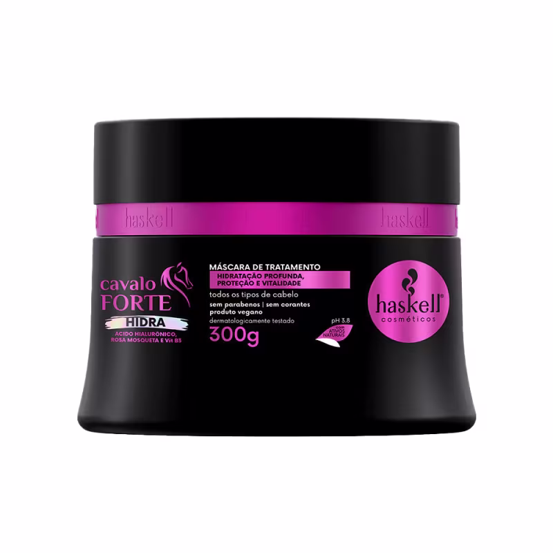 Kit Cavalo Forte Hidra Sh Cond Másc. Protetor + Fluído 300ml