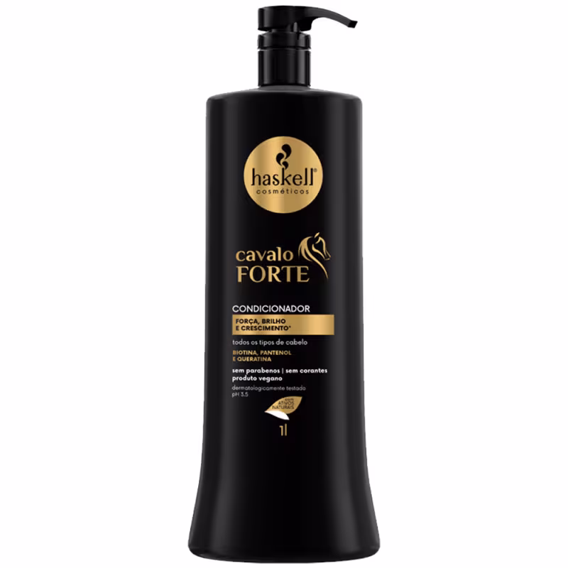 Kit Cavalo Forte Sh. Cond. Másc 1L/900gr + Leave In + Tonico 120mL