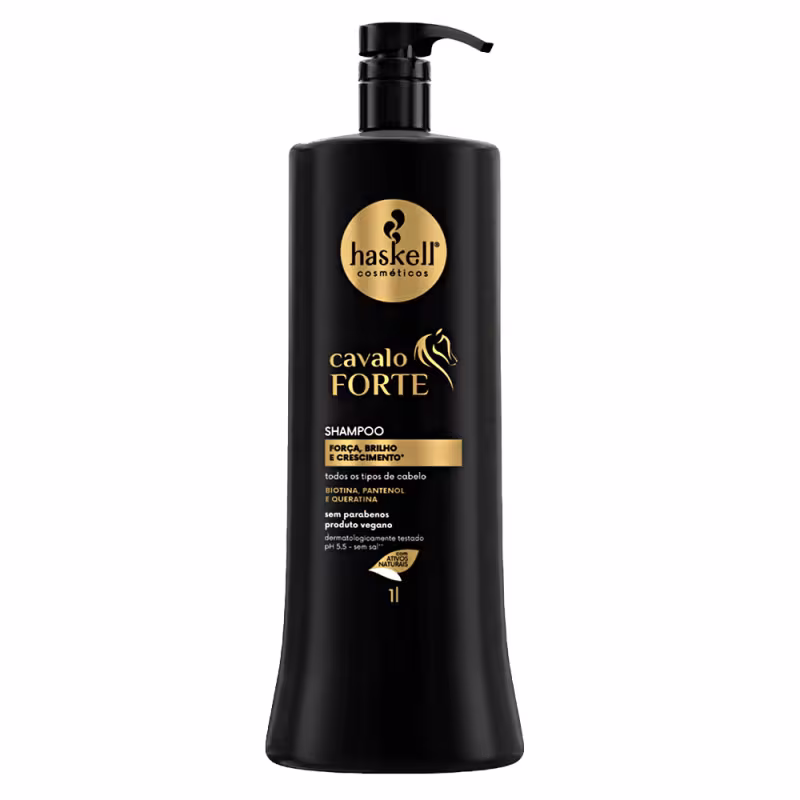 Kit Cavalo Forte Sh. Cond. Másc 1L/900gr + Leave In + Tonico 120mL