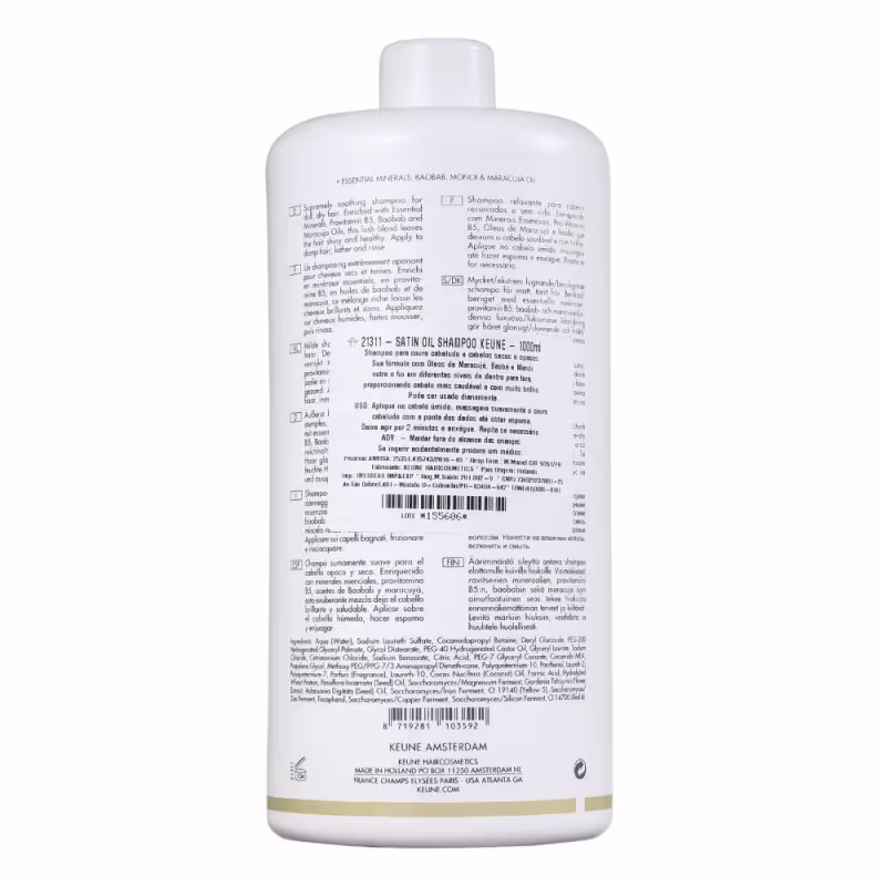Kit Keune Care Satin Oil Triple Intense, 3 produtos.