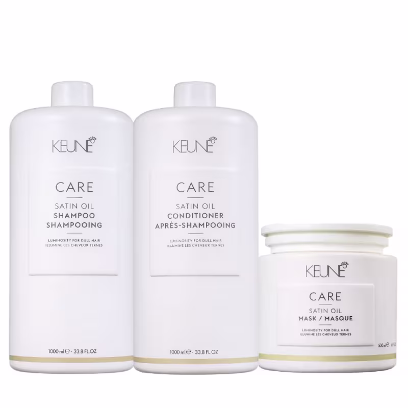 Kit Keune Care Satin Oil Triple Intense, 3 produtos.