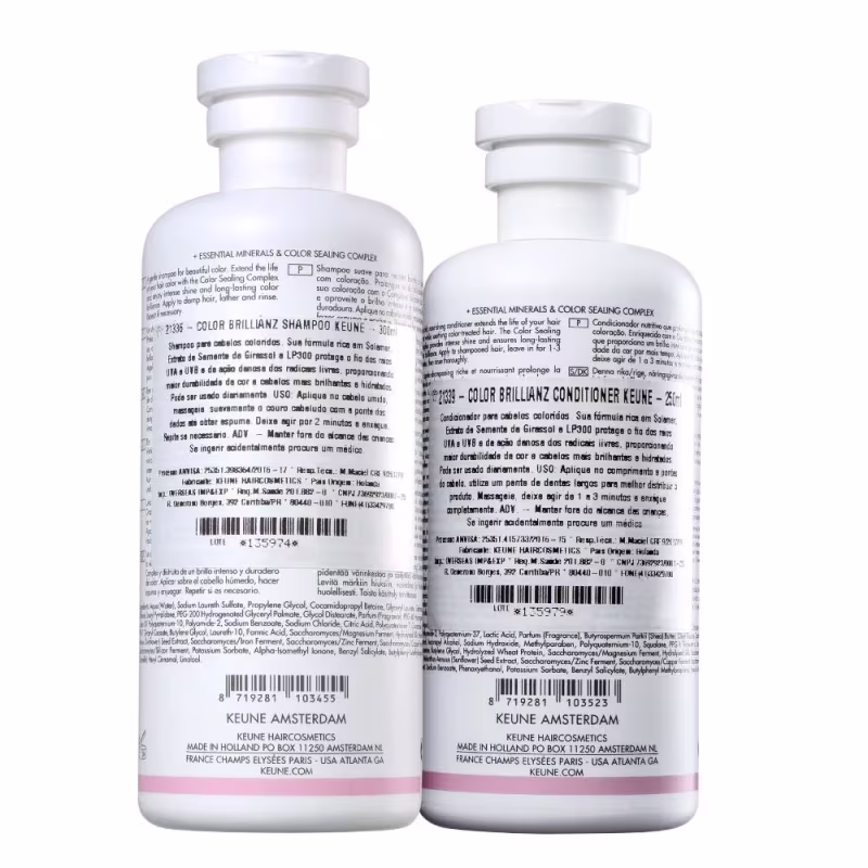 Kit Keune Care Color Brillianz Shampoo 300ml e Condicionador 250ml + Satin Oil 95ml