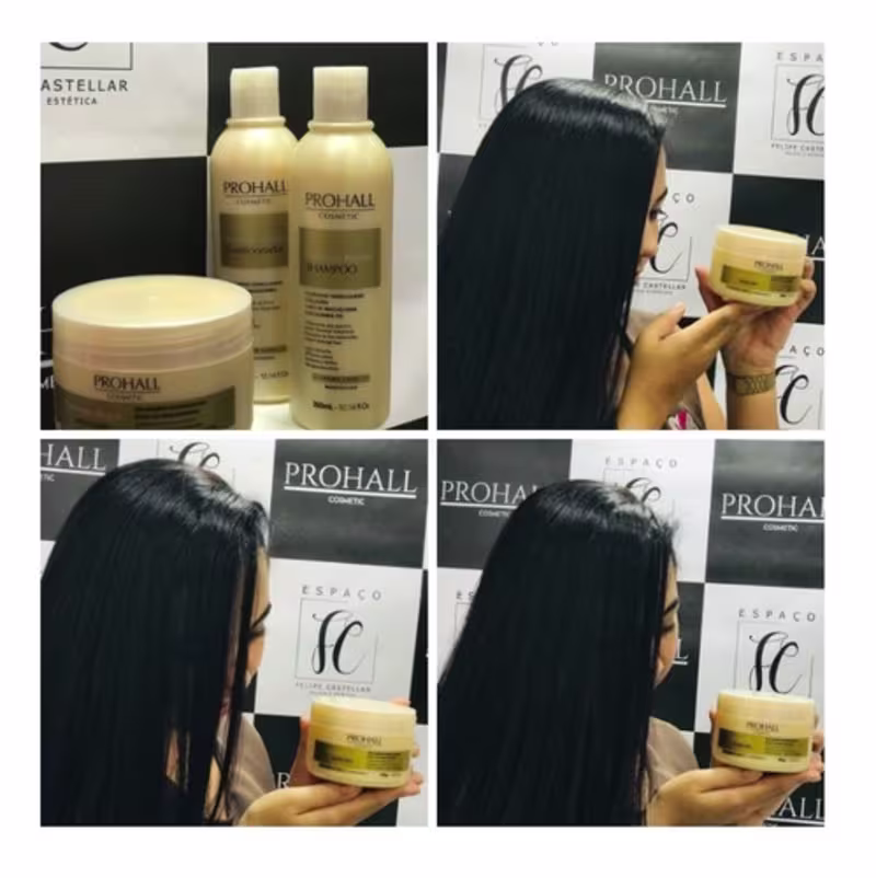 Progressiva Extrato de Óleo de Coco e Kit Manutenção Prohall
