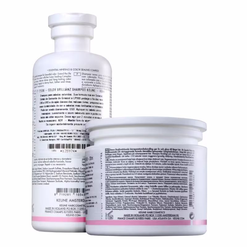 Kit Keune Care Color Brillianz Shampoo 300ml e Máscara 200ml + Satin Oil 95ml