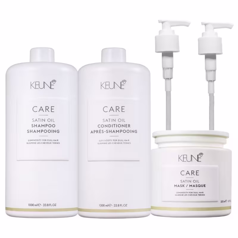 Kit Keune Care Satin Oil Treat Intense, 5 produtos.