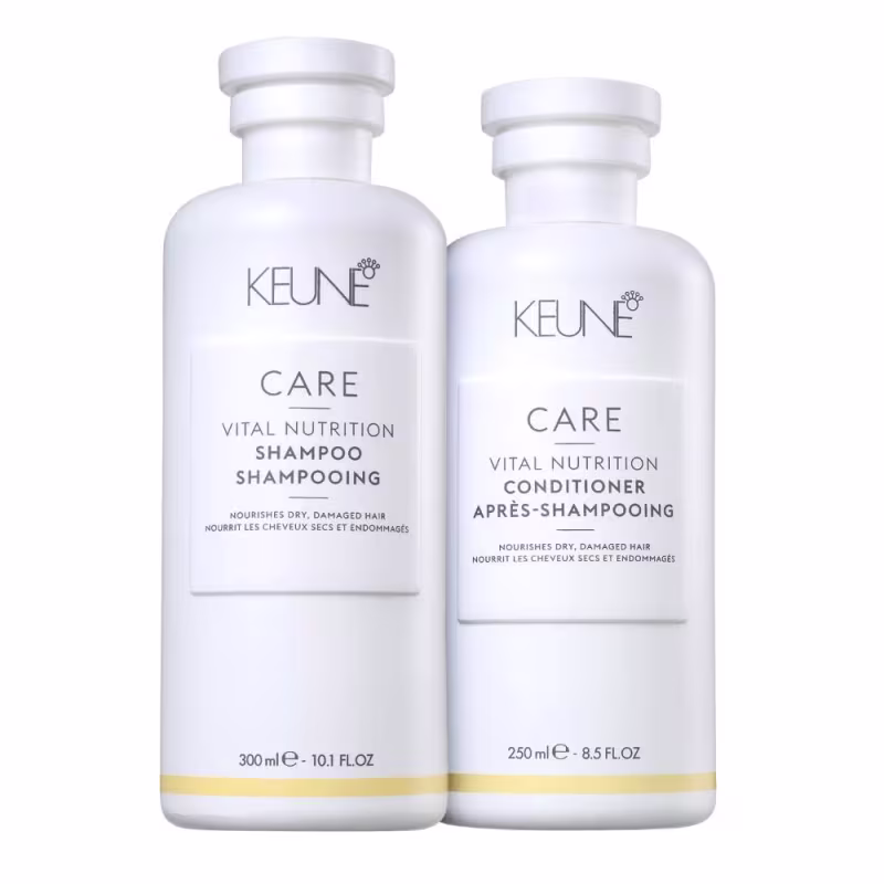 Kit Keune Care Vital Nutrition Shampoo 300ml e Condicionador 250ml + Satin Oil 95ml