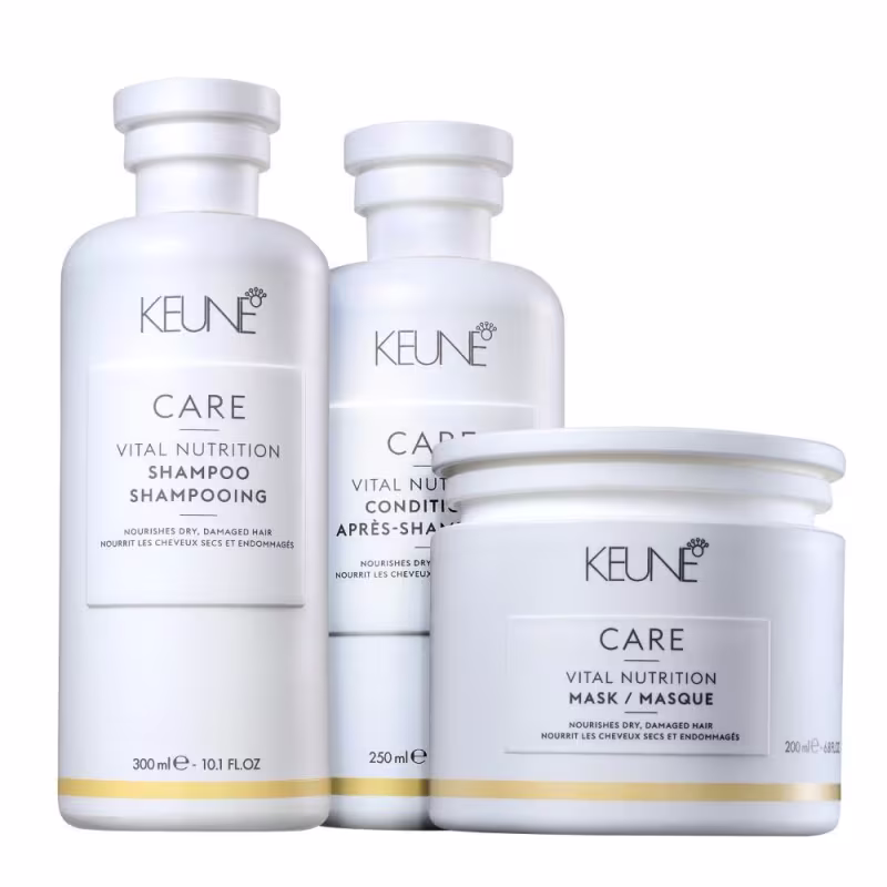 Kit Keune Care Vital Nutrition Trio Home Care, 3 produtos.