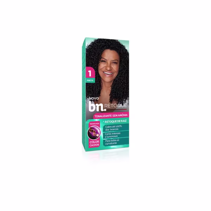 Tonalizante sem amônia Novo bn. RETOQUE 90g Preto