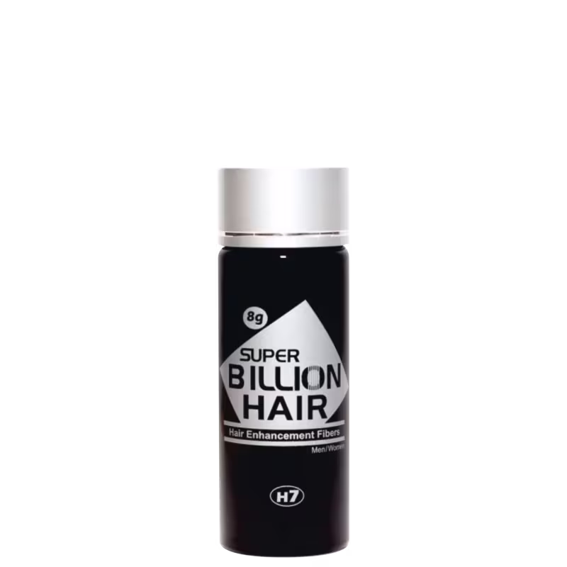 Super Billion Hair Fibras de Queratina em Pó Preto - Finalizador Capilar 8g