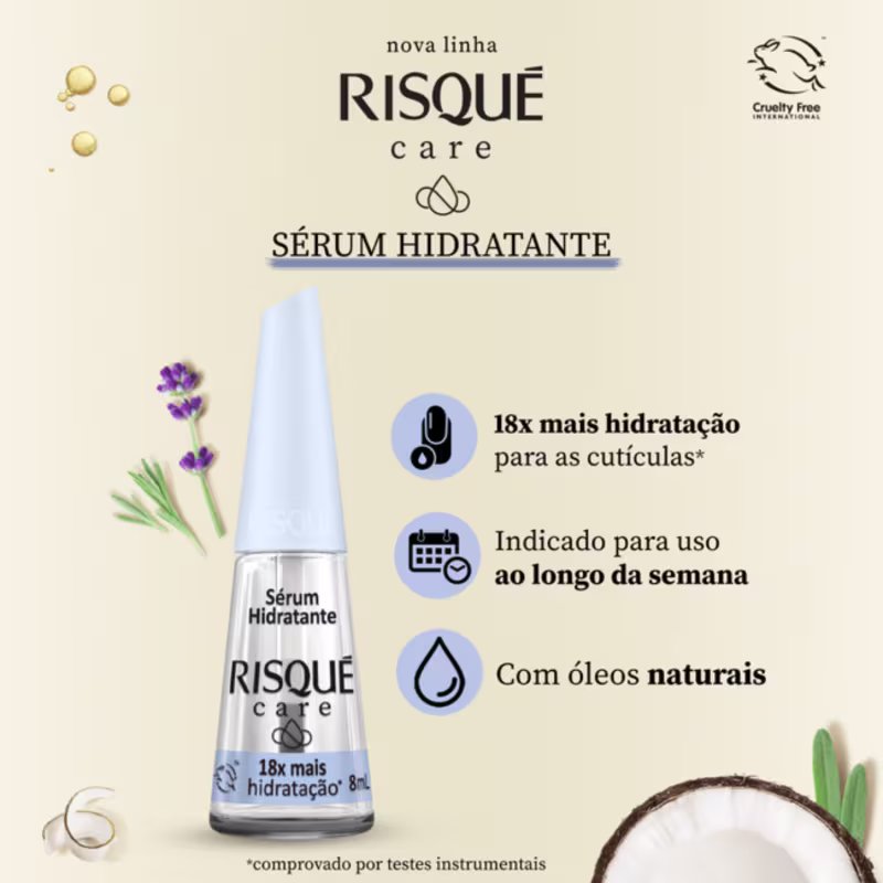 Risqué Care - Sérum Hidratante para Unhas 8ml