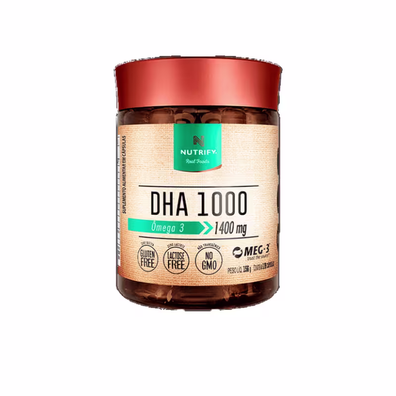 Suplemento Alimentar Nutrify DHA 1000 Ômega 3 1400mg (120 Cápsulas).