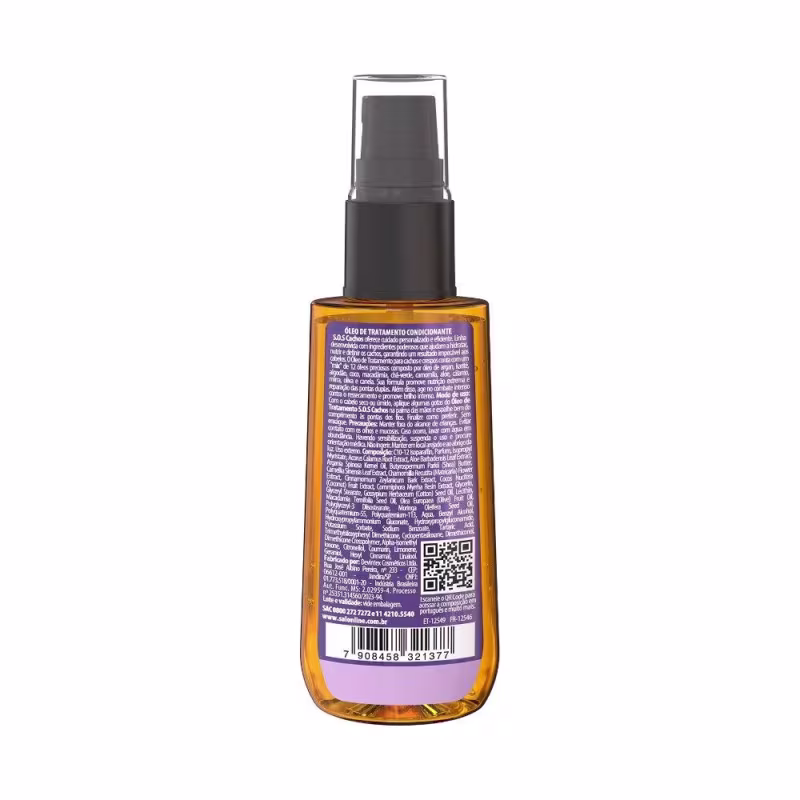 Kit Shampoo e Condicionador SOS Bomba Crescimento + Óleo SOS Cachos + Recarga de Queratina SOS Cachos