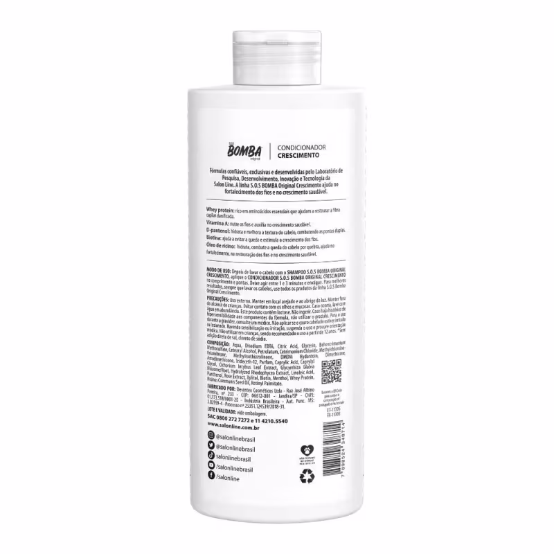 Kit Shampoo e Condicionador SOS Bomba Crescimento + Óleo SOS Cachos + Recarga de Queratina SOS Cachos