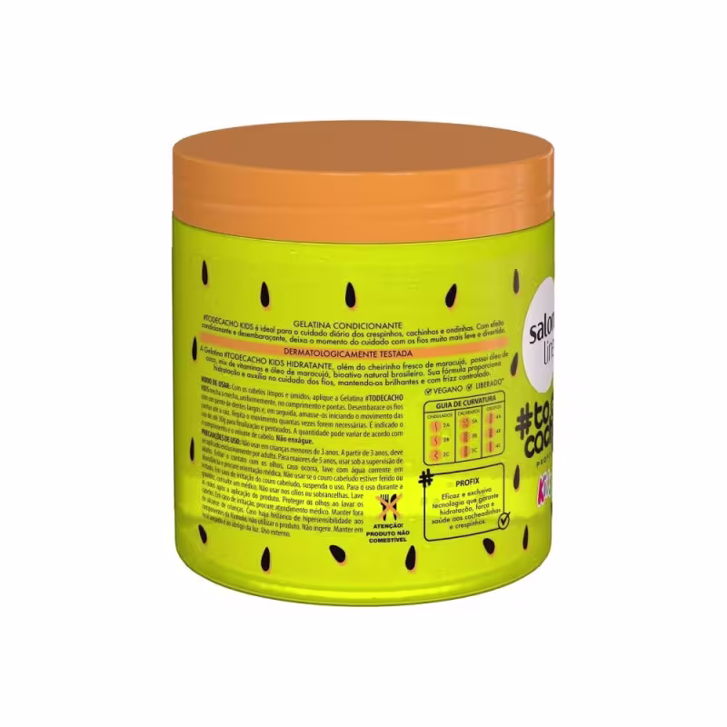 Kit Creme para Pentear Cachinhos Hidratados + Gelatina de Maracujá