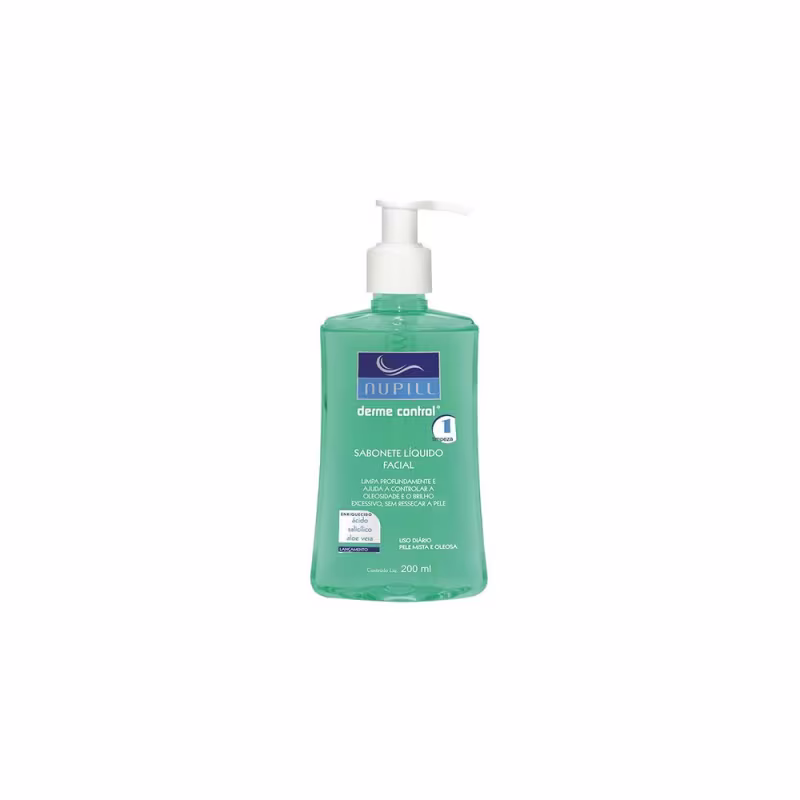 Sabonete Líquido Facial Nupill Derme Control Ácido Salicílico – 200ml