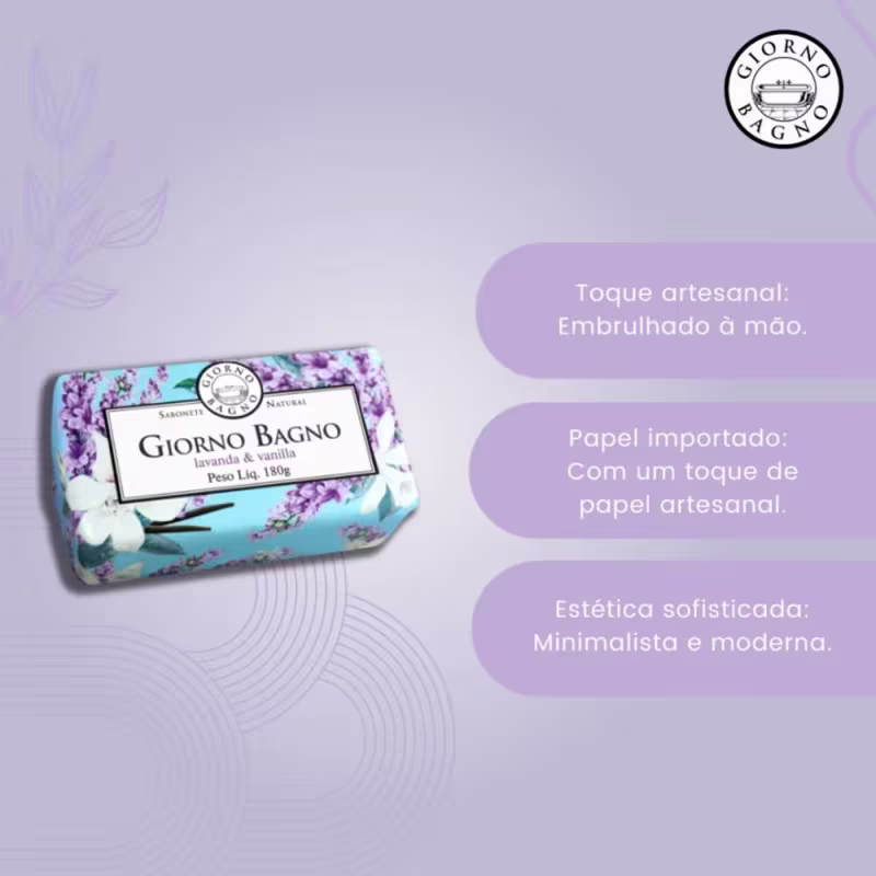 Giorno Bagno - sabonete lavanda e vanilla 180g
