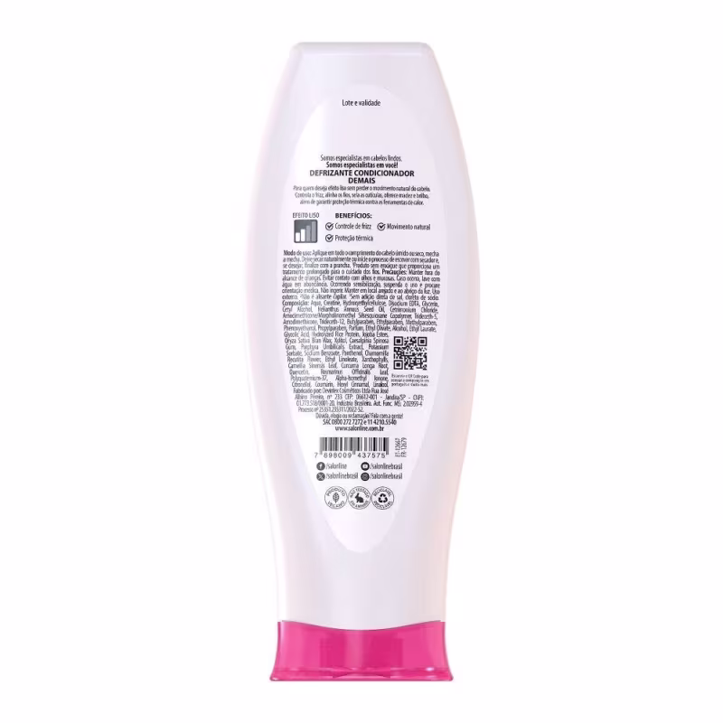 Kit Finalização cabelos lisos Maria Natureza + Defrizante Meu Liso Demais Salon Line