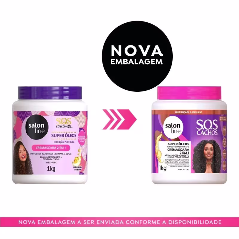 Hidratação para Cabelos Ressecados Shampoo + Condicionador + Cremáscara - Salon Line