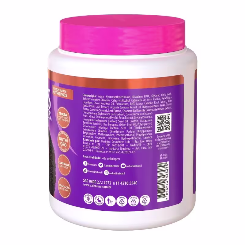 Hidratação para Cabelos Ressecados Shampoo + Condicionador + Cremáscara - Salon Line