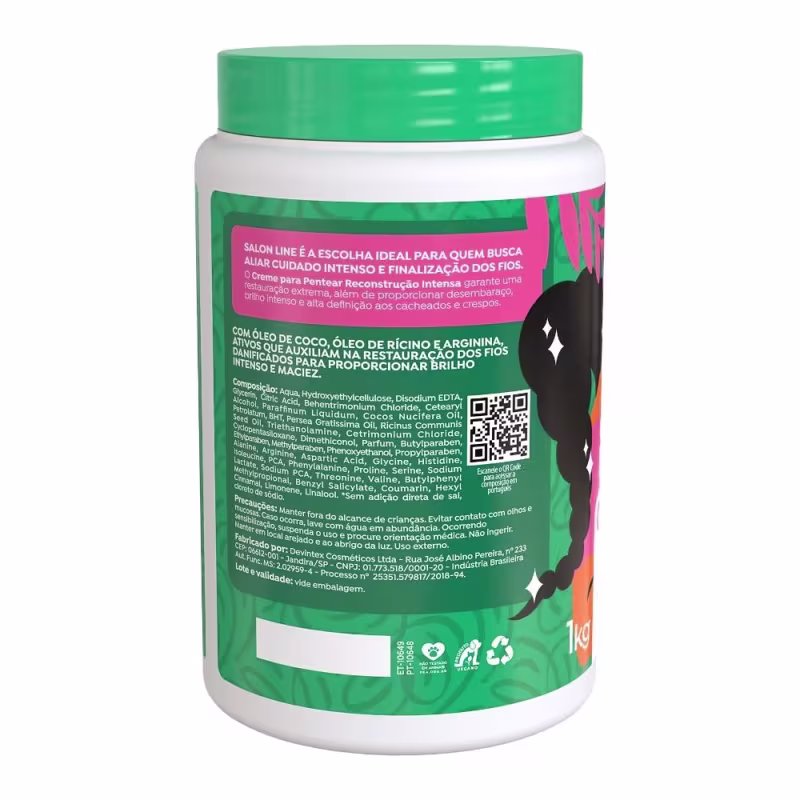 Kit com 2 Cremes Para Pentear + Máscara Bio-Reconstrução Salon Line