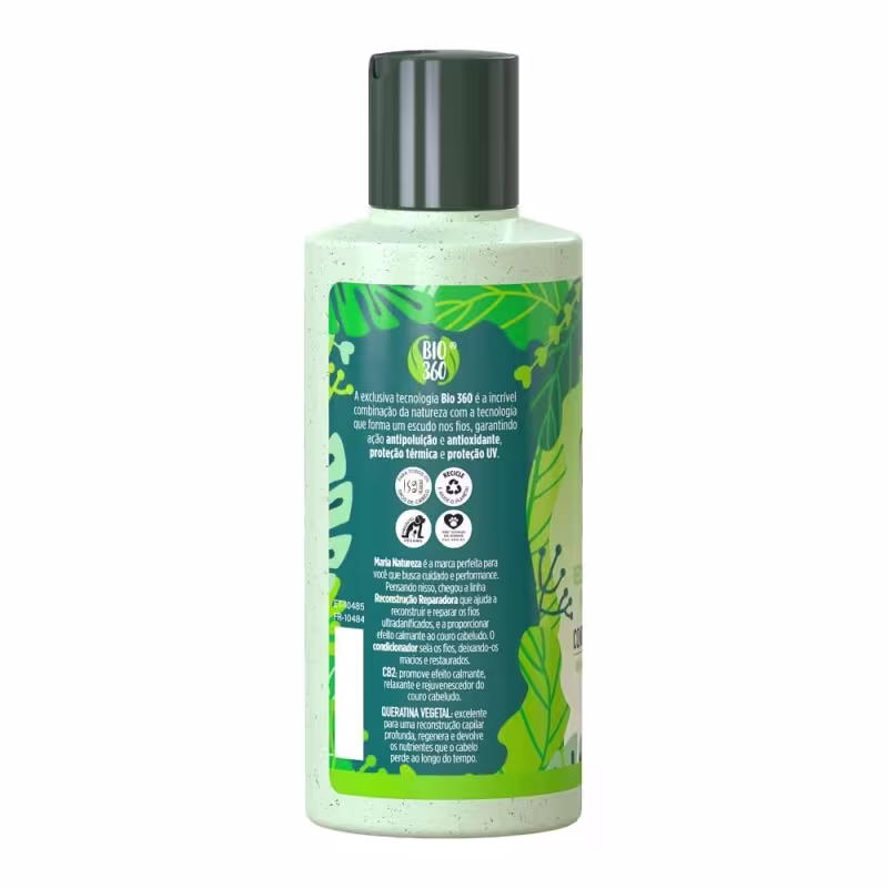 Kit com Condicionador + Máscara Maria Natureza Reconstrução Reparadora Salon Line
