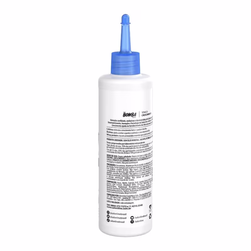 Kit com Condicionador e Ativador de Cachos SOS Cachos + Tônico Fortalecedor SOS Bomba Salon Line