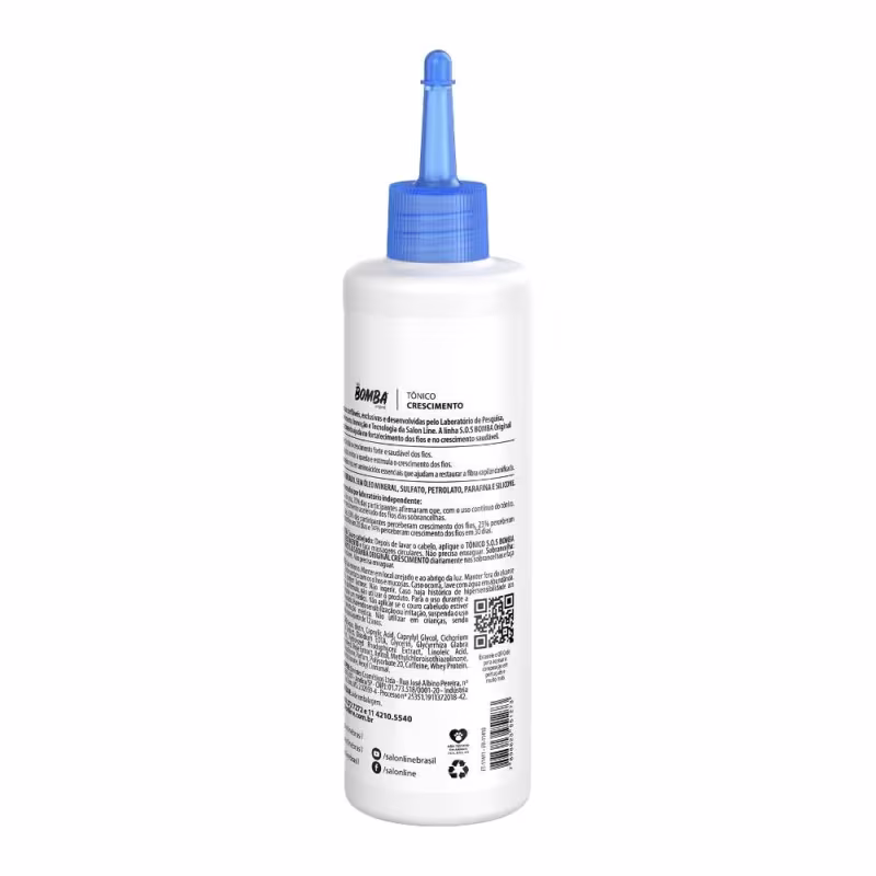 Kit com Condicionador SOS Cachos + Tônico Fortalecedor + Máscara Hidratação Turbinada Salon Line