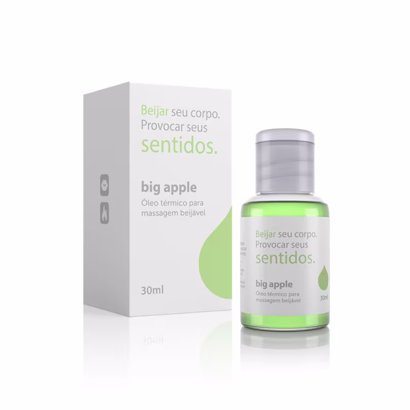 Óleo para Massagem Beijável Hot Sentidos Big Apple 30ml