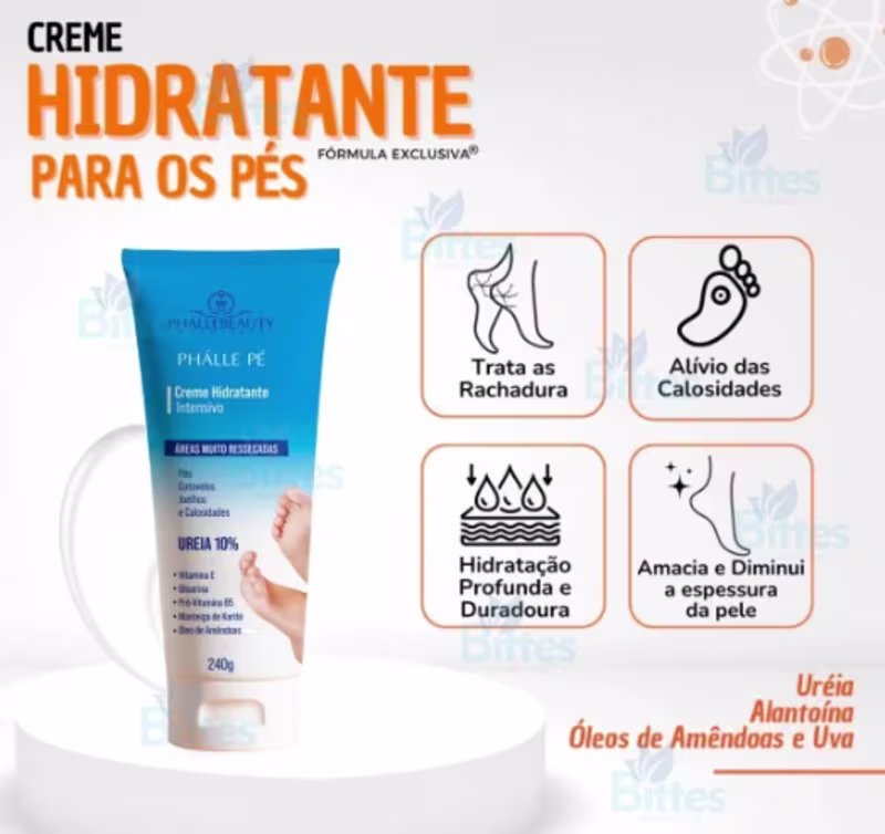 Creme Hidratante Intensivo Phálle Pé 240g - Phállebeauty