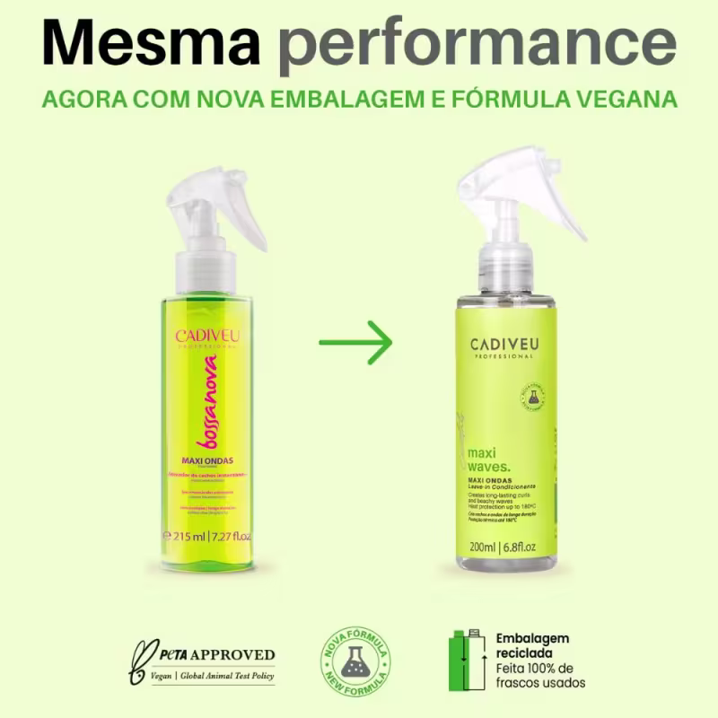 Maxi Ondas Cadiveu Ativador Modelador Cacho + Óleo Açaí 60ml